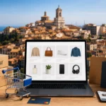 Mario Darmini (Digital Mission) illustra la strategia di sviluppo per un negozio e-commerce a Catanzaro: dashboard finanziaria con analisi del ROI e spedizioni.